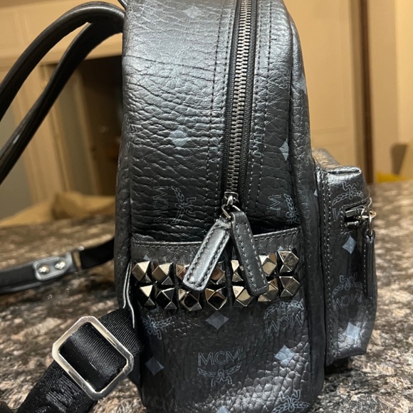 MCM Black Small Stark Side Studs Backpack main image 7